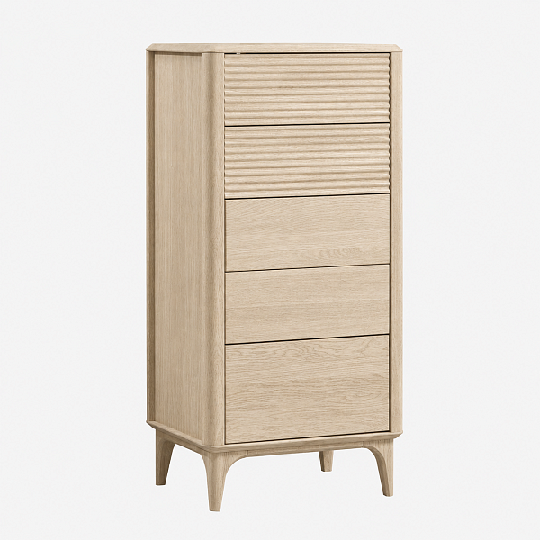 Комод Канберра 56,4х45х118 см массив дуба тон светлый натуральный (масло)
